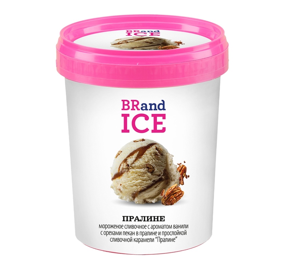 

Мороженое BRandICE Пралине 12% 600 г
