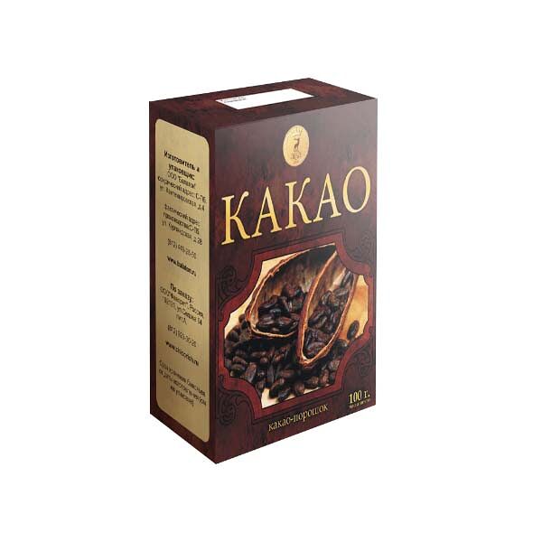 Какао-порошок Фаворит 100гр карт/уп