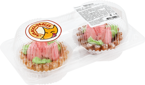 

Пирожное ЛАКОМКА Корзиночка с масляным кремом, 120 г