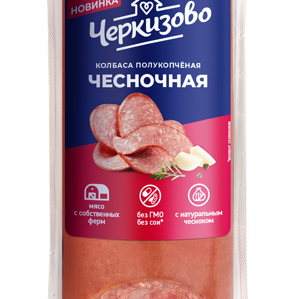 Колбаса полукопчёная Черкизово Чесночная