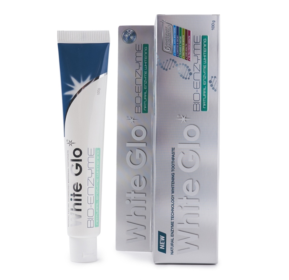 

Зубная паста отбеливающая Bio-enzyme, White Glo 100 г