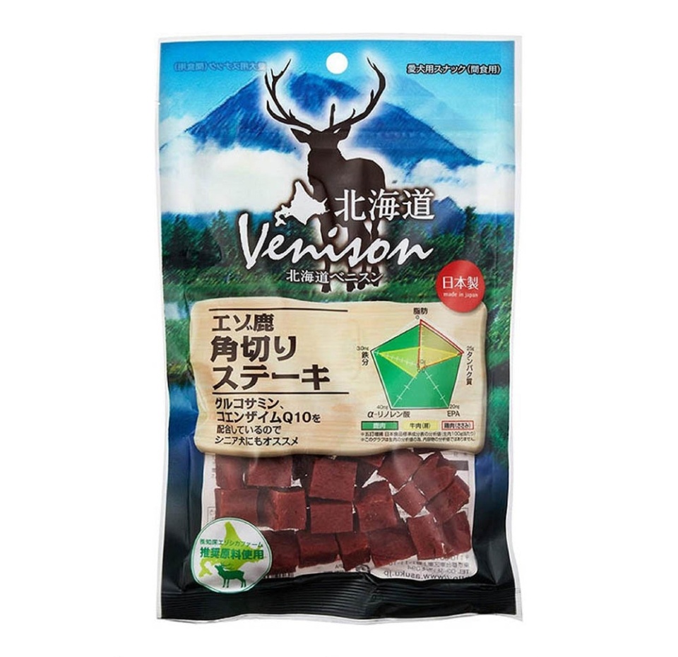 

Рубленые стейки Japan Premium Pet из японской горной оленины с коэнзимом Q10 и глюкозамином для молодости и сияющей шерсти