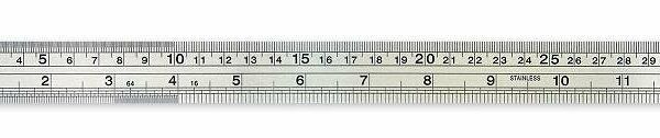 Линейка металлическая 30см Attache  (12х1 )