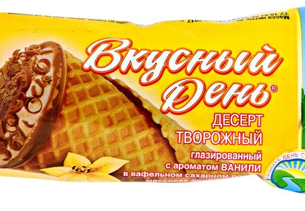 Десерт творожный Вкусный день с ароматом ванили 15%