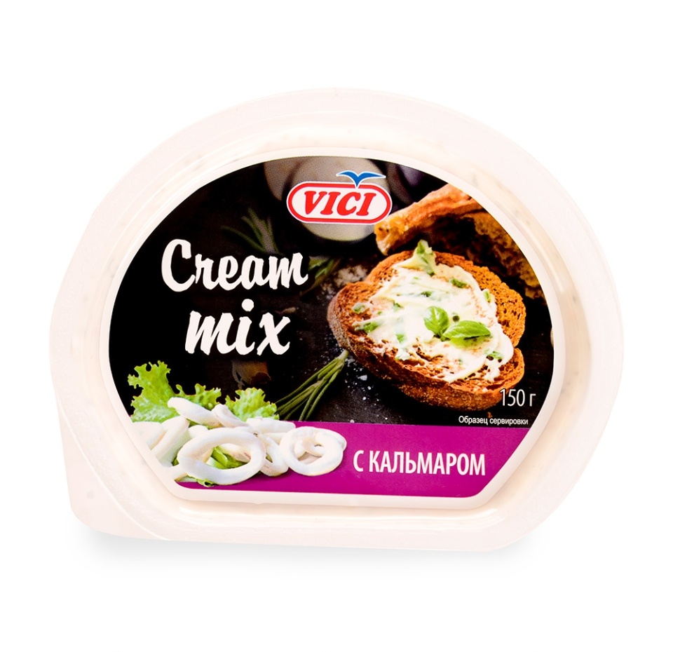 

Паста с кальмаром Vici Cream mix холодного копчения 150 г