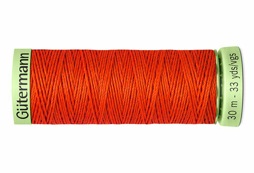 744506 Нить Top Stitch для отстрочки, 30м, 100% п/э Gutermann(155 яркий апельсин)