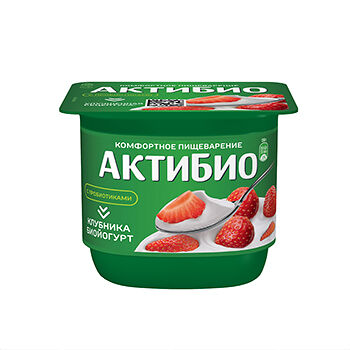 Йогурт АктиБио клубника 2.9% 130г