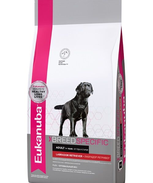 Eukanuba Dog Adult корм для собак породы лабрадор-ретривер Курица и индейка