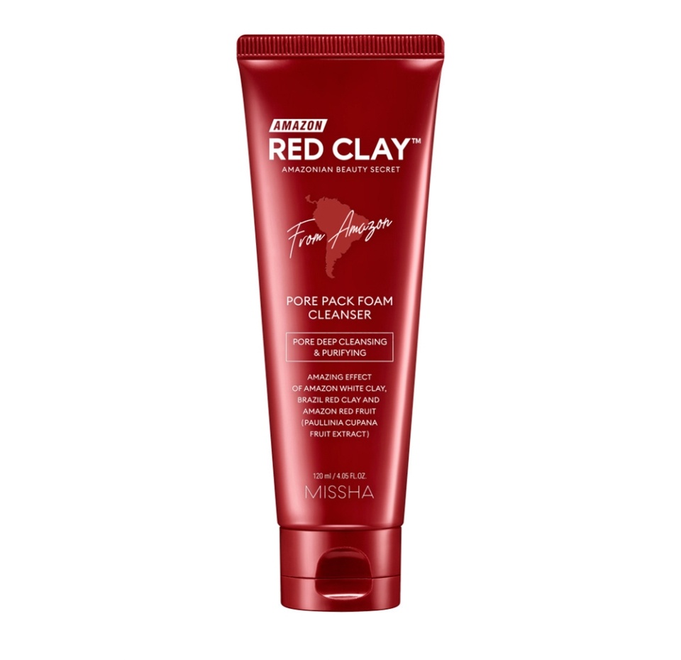 

Пенка для лица Missha Amazon Red Clay с амазонской красной глиной очищающая 120 мл