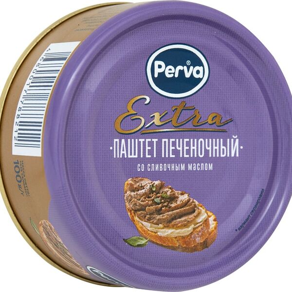 Паштет Perva Extra печеночный со сливочным маслом 100г