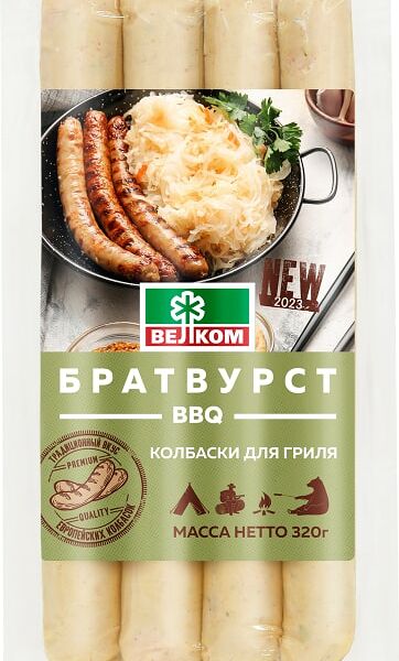 Колбаски Велком BBQ Братвурст 320г