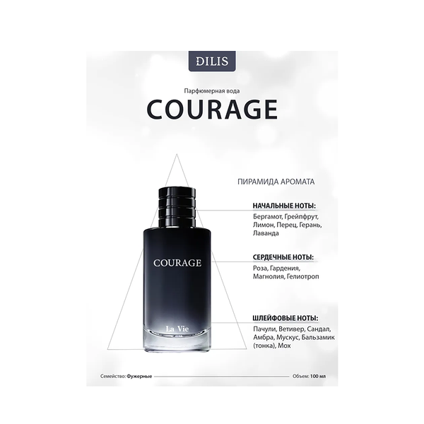 Мужская парфюмерная вода Dilis Courage 100 мл