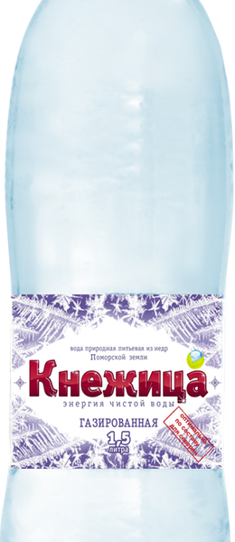 Вода питьевая КНЕЖИЦА газированная, 1.5л