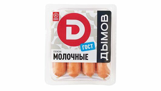 Сосиски Дымов молочные ГОСТ 464г
