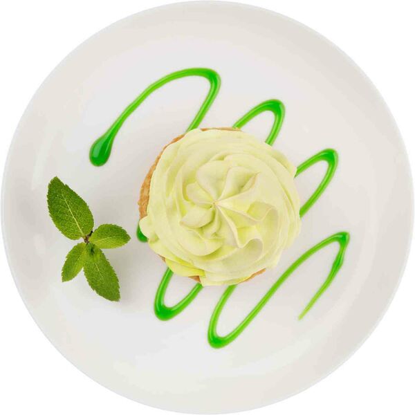 Пирожное с белковым кремом Фисташка