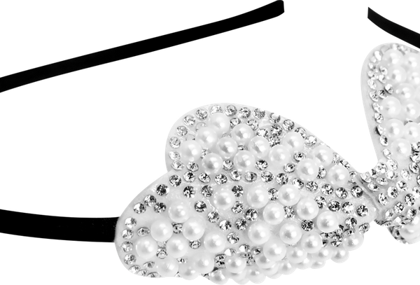 Ободок для волос B&H Жемчужный бант, карнавальный