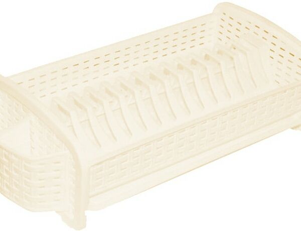 Сушилка для посуды Violet Ротанг слоновая кость