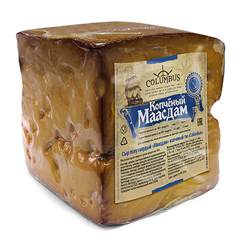 Сыр Columbus Маасдам копченый 45%, вес