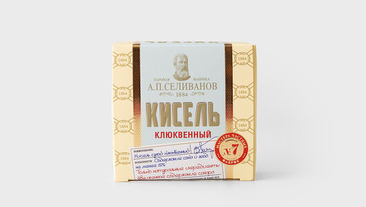 Кисель Паровая фабрика А.П. Селиванов №7 клюква брикет
