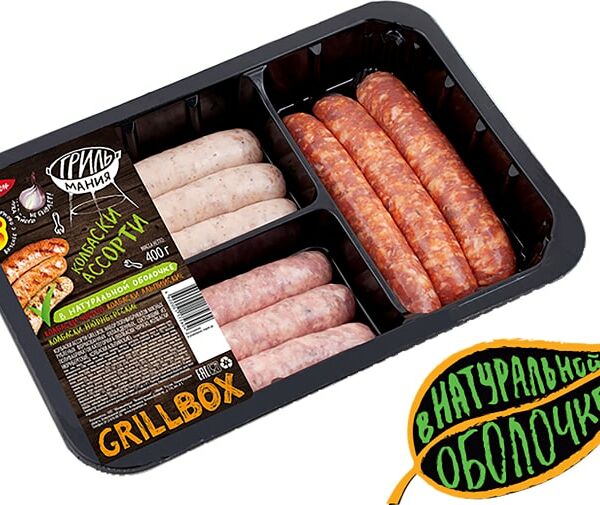 Колбаски Самсон Grillbox ассорти Чоризо Нюрнбергские Альпийские 400г