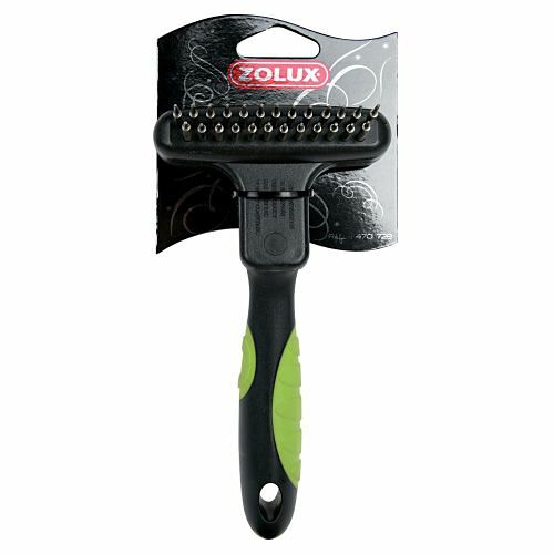 Zolux Скребница двухрядная комбинированная 17,5 см.