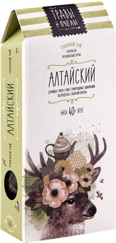 

Чай травяной Травы и пчелы Алтайский листовой 40 г