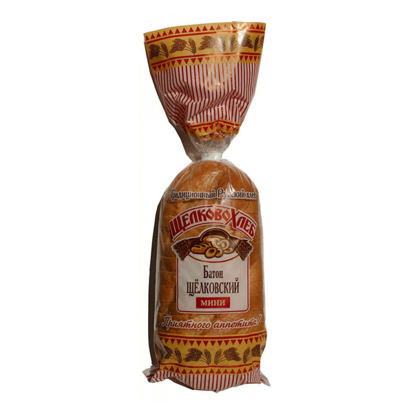 Батон Щелковохлеб Щелковский в нарезке, 200г