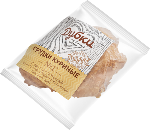 

Цыпленок бройлер ДУБКИ грудки газ.ср. вес до 1.1кг