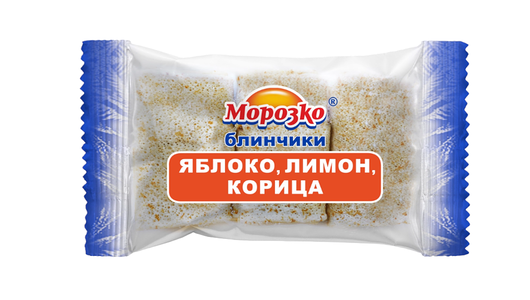 Блинчики Морозко Яблоко лимон и корица замороженные