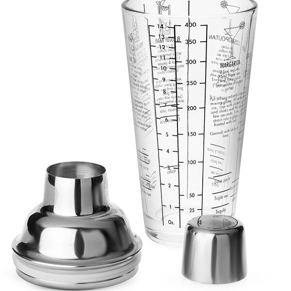 Шейкер Apollo Bordeaux мерный стекло и нержавеющая сталь