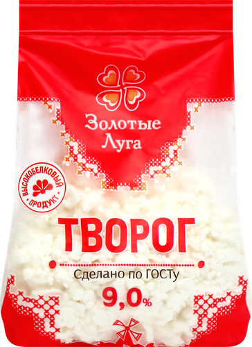 

Творог Золотые луга 9% 350 г