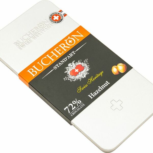 Шоколад горький Bucheron Stand'art с фундуком 72 % какао 100г
