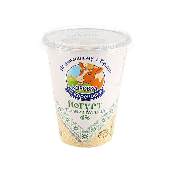 Йогурт термостатный Коровка из Кореновки 300г Натуральный