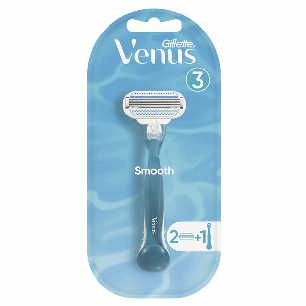 Станок для бритья Venus Smooth + 2 сменных кассеты 1 шт