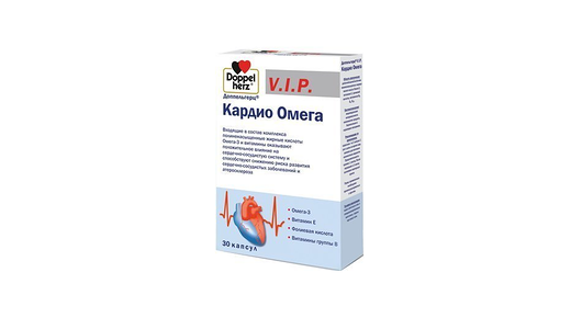 Doppelherz V.I.P. Кардио Омега 30 шт капсулы