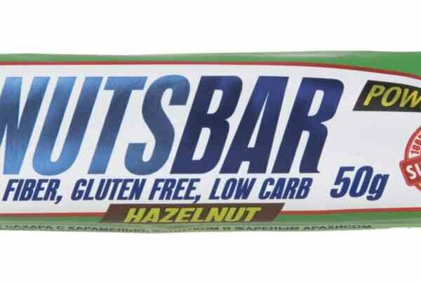 Батончик Power Pro с карамелью, фундуком и жареным арахисом