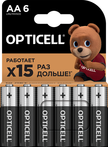 

Батарейка OPTICELL AA, Арт. 5051006, 6шт