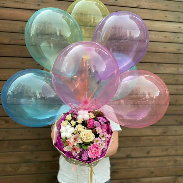 Букет Будет ярко + шарики Кристалл