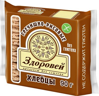 Хлебцы Здоровей гречишно-рисовые 90 г