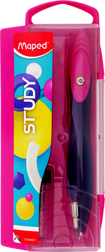 Циркуль MAPED Study pop из цинкового сплава, с эргономичной головкой, с грифелем, Арт. 194500