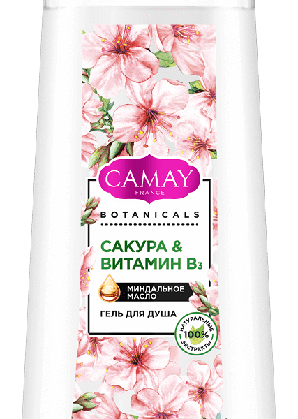 Гель для душа Camay Botanicals Японская сакура