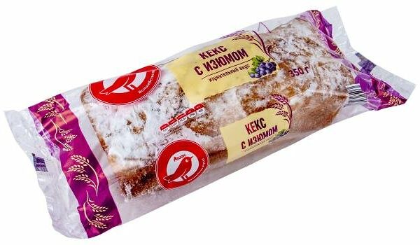 Кекс Ашан Красная птица с изюмом