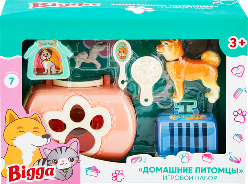 

Набор игровой Bigga Домашние питомцы 7 предметов
