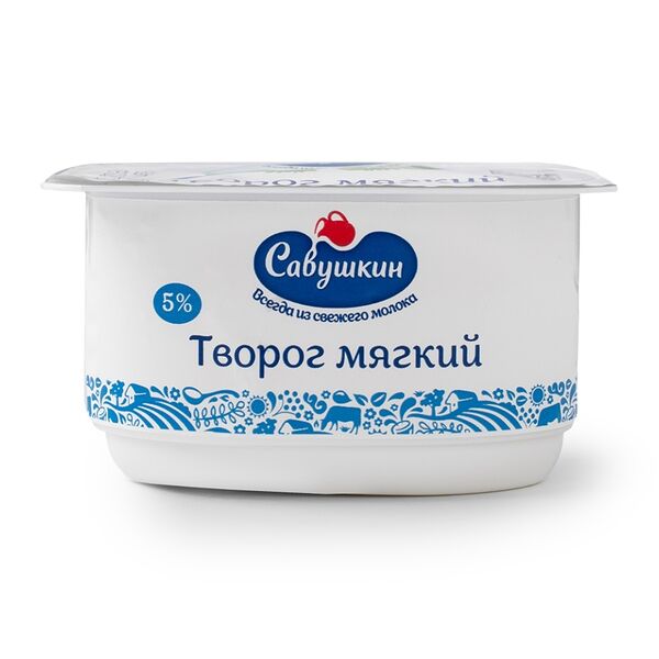 Творог Савушкин Продукт Нежный мягкий 5% 125 г