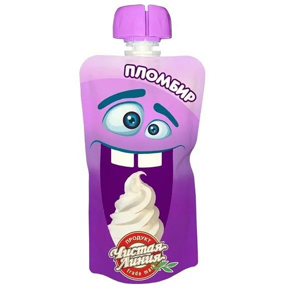 Мороженое пломбир Чистая Линия Ванильный