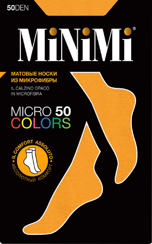 

Носки женские MINIMI 50 den ambra, Арт. calz. Micro Colors 50 3D