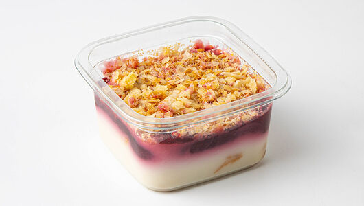 Десерт Наполеон с вишней постный