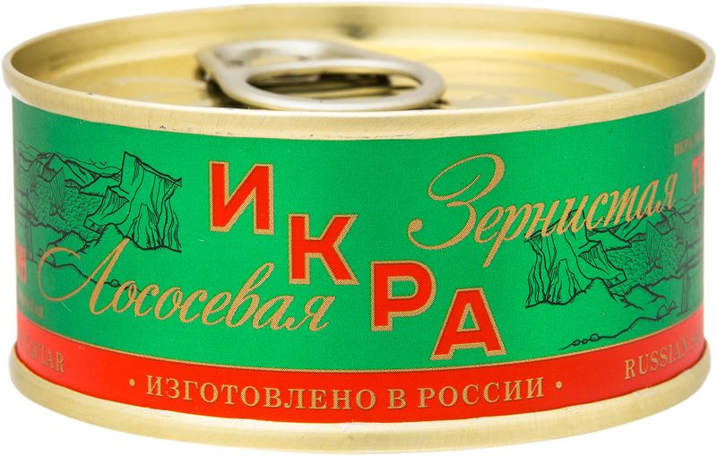 

Икра красная лососевая Тунгутун структурированная зернистая 95 г