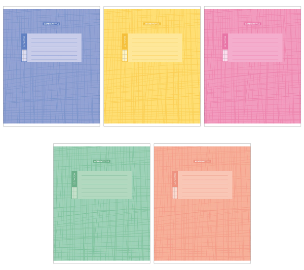 Тетрадь Academy Style в крупную клетку