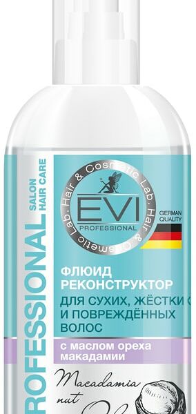 Флюид-реконструктор для волос EVI professional Флюид с маслом ореха макадамии 150мл